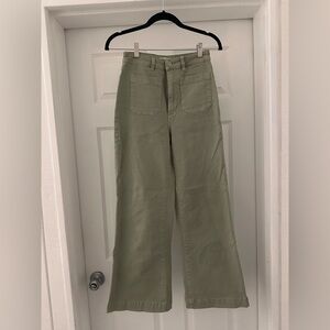NWOT Rolla’s Olive Green Women's sailor wide leg front pocket high rise Jeans